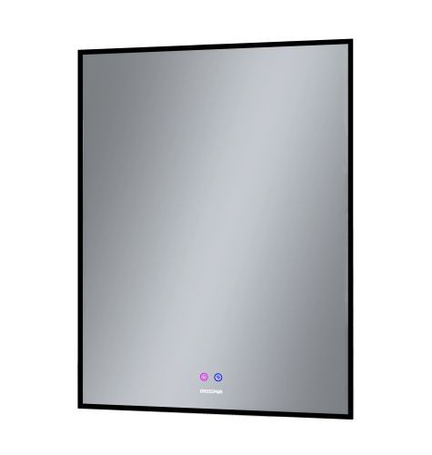 Зеркало с подсветкой и антизапотевателем Grossman PRAGMA-норма BLACK 1860802 60х80 подвесное