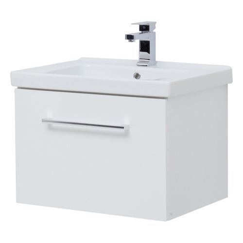 Тумба под раковину Dreja Big Inn 77.0201W 60х50 подвесная цвет белый