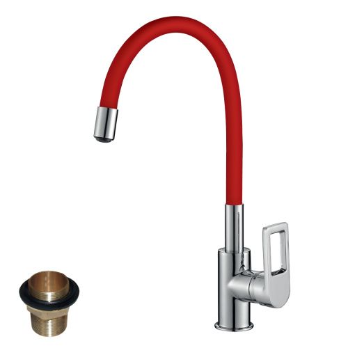 Смеситель для кухни Rossinka Z Z35-35U-Red на мойку хром