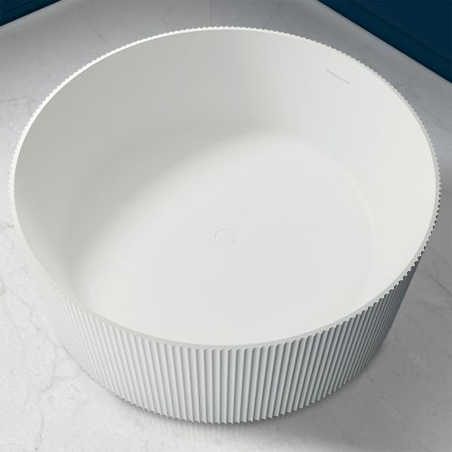 Ванна из искусственного камня Abber Stein AS9679 150х150 отдельностоящая круглая с ножками