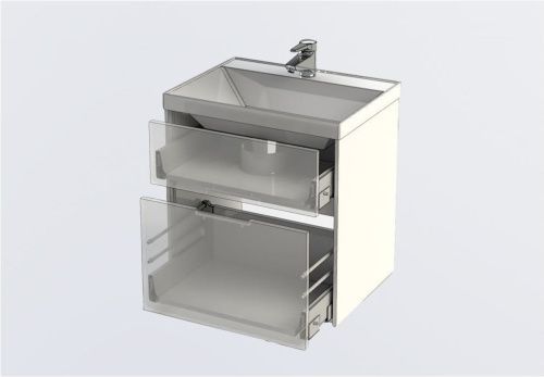 Тумба под раковину Aquanet Латина 00179934 60х40 напольная цвет белый