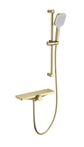 Смеситель для ванны Wonzon & Woghand WW-B2551-A-BG настенный золото с термостатом