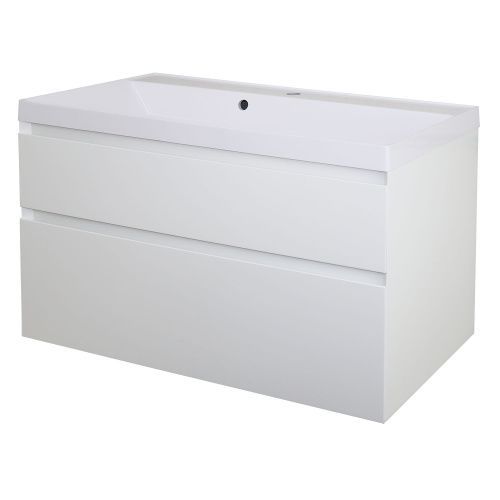 Тумба с раковиной Azario Velluto CS00088604 100х50 подвесная цвет белый