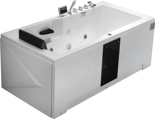 Ванна акриловая гидромассажная Gemy G9066 II K R 170х85 пристенная прямоугольная с каркасом