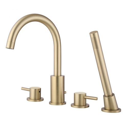 Смеситель Abber Wasser Kreis AF8113G на борт ванны золото