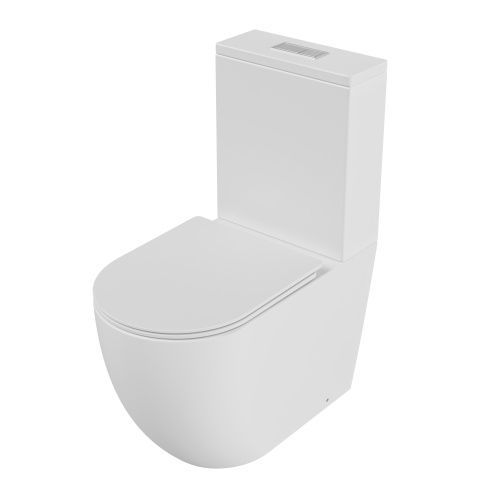 Унитаз напольный с бачком Grossman Торнадо GR-4494MSQ белый с сиденьем микролифт безободковый смыв торнадо