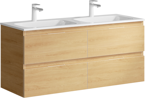 Тумба под раковину Aqwella Y ACC0112DZ 120х40 подвесная цвет коричневый