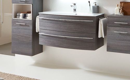 Тумба под раковину Marlin 3040city WKBAA12(449/490) 120х50 подвесная цвет коричневый