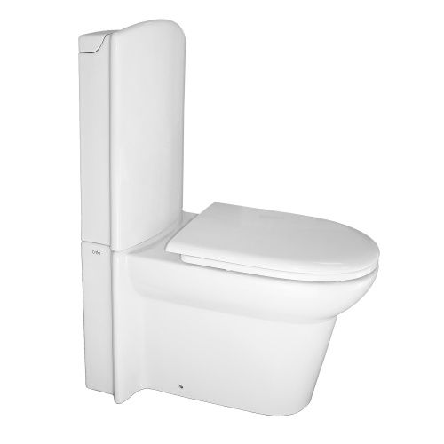 Унитаз-компакт напольный с бачком Creo Ceramique LE MANS LM1002+LM1001+LM1003 белый с сиденьем микролифт каскадный смыв