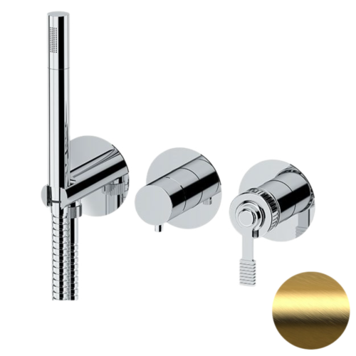 Смеситель для душа Remer Atelier AL97D3PBG встраиваемый в стену золото