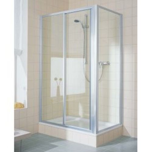 Душевой уголок Kermi Ibiza 2000 I2 ST2 120181NK+TWO 080181NK 120х80 стекло матовое профиль серебро без поддона