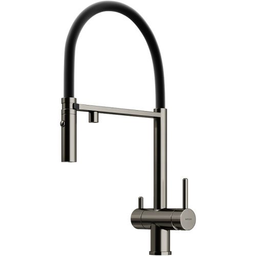 Смеситель для кухни Sancos Imola SC4010GG на мойку вороненая сталь