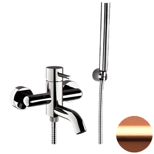 Смеситель для ванны Remer X Style X02RP настенный медь