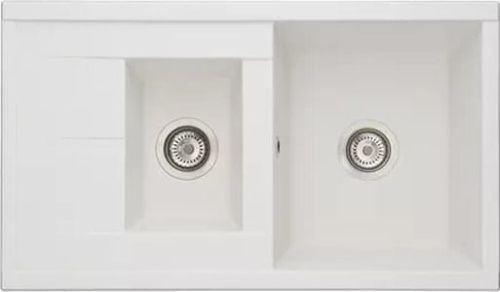 Кухонная мойка Aquaton Делия 1A716232DE240 85х50 цвет белый поверхность матовая