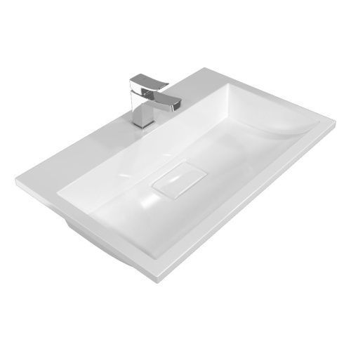 Раковина из искусственного камня Stella Polar Арта SP-00001485 60х50 встраиваемая цвет белый