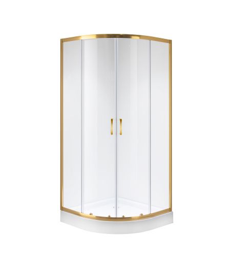 Душевой уголок Niagara Nova 64070811GOLD 100х100 стекло прозрачное профиль золото без поддона