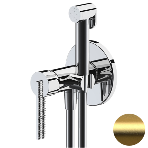Гигиенический душ со смесителем Daniel ANC645BP4DCDP золото
