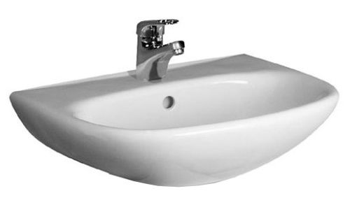 Раковина из сантехнического фаянса Jika ZETA 8.1039.2.000.104.9 60х50 подвесная цвет белый 1 отверстие под смеситель