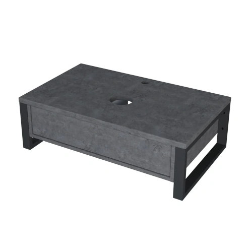 Тумба под раковину 1MarKa Grunge Loft У85848 80х50 подвесная цвет серый