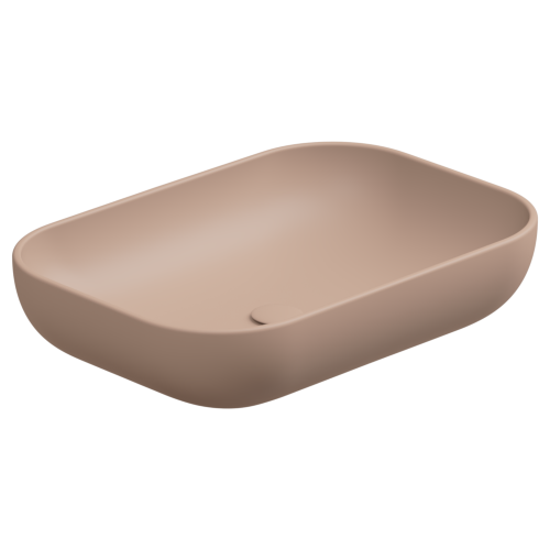 Раковина керамическая GSG Ceramic Design Easy EALAVRE60032 60х40 накладная цвет бежевый без отверстий под смеситель