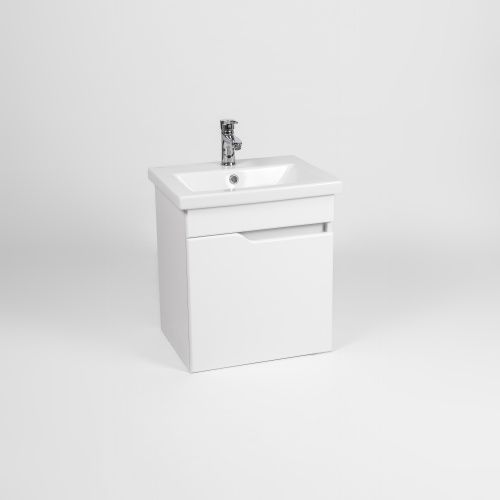 Тумба под раковину Viant Куба VKUB50CO-T1STP 50х40 подвесная цвет белый