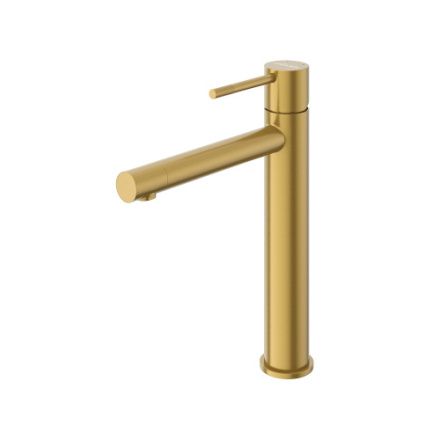 Смеситель для раковины Cezares RELAX RELAX-LC2-BORO-W0 на столешницу золото