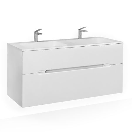 Тумба под раковину Jorno MODUL Mоl.01.122/P/W 120х50 подвесная цвет белый