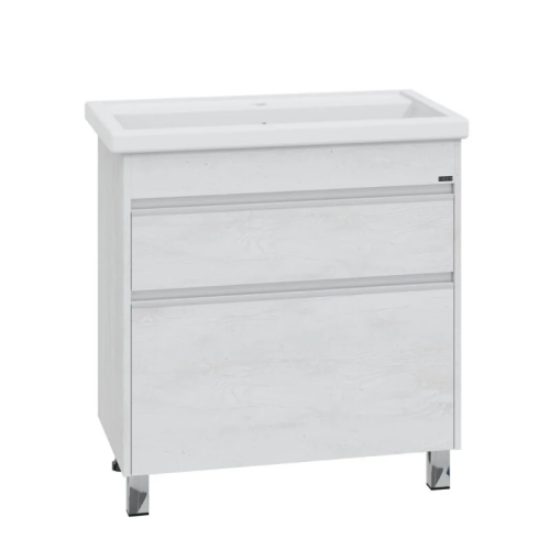 Тумба под раковину СанТа Уран 700388 80х50 напольная цвет серый