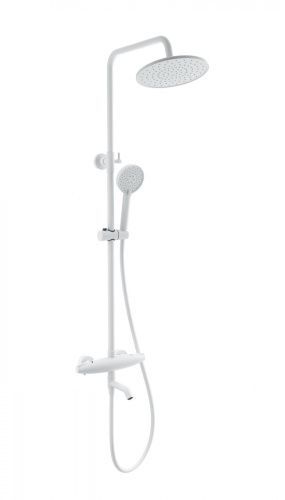 Душевая стойка Wonzon & Woghand Capsule WW-B3031-A-MW настенная цвет белый с термостатом
