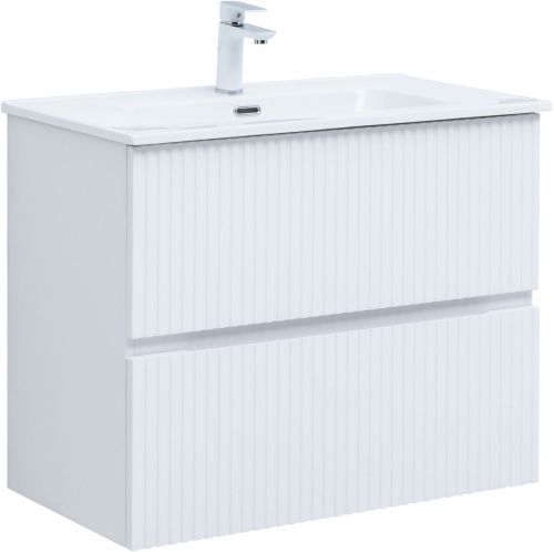 Тумба под раковину Aquanet Джейн 00313286 80х40 подвесная цвет белый