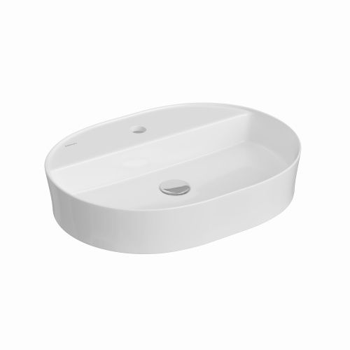 Раковина из сантехнического фарфора Berges Ego SL 182016 60х50 накладная цвет белый