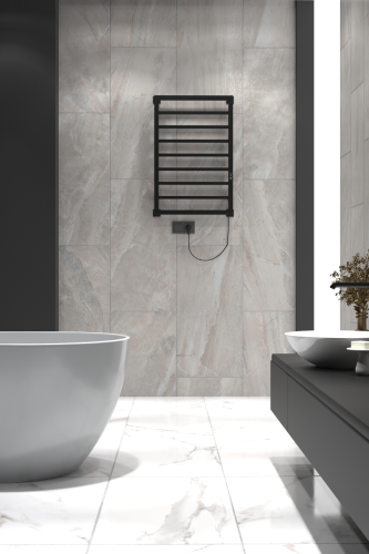 Полотенцесушитель электрический Indigo Crete DGC80-50BRRt 55х80 черный