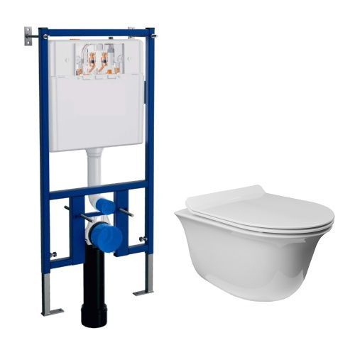 Инсталляция для унитаза + унитаз Loranto  4501+AZ-0051