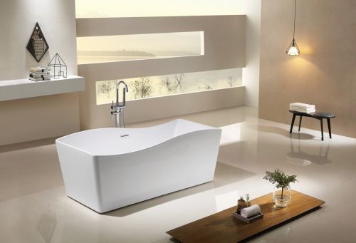 Ванна акриловая Esbano Granada ESVAGRAN 170х80 отдельностоящая асимметричная с каркасом