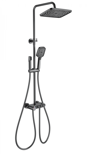 Душевая стойка Wonzon & Woghand Muse WW-B3112-BGG настенная цвет серый с термостатом
