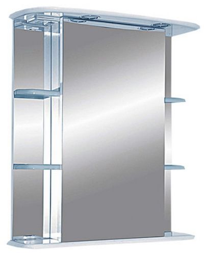 Зеркало-шкаф Misty Магнолия Э-Маг04065-01СвЛ 70х70 подвесной цвет белый