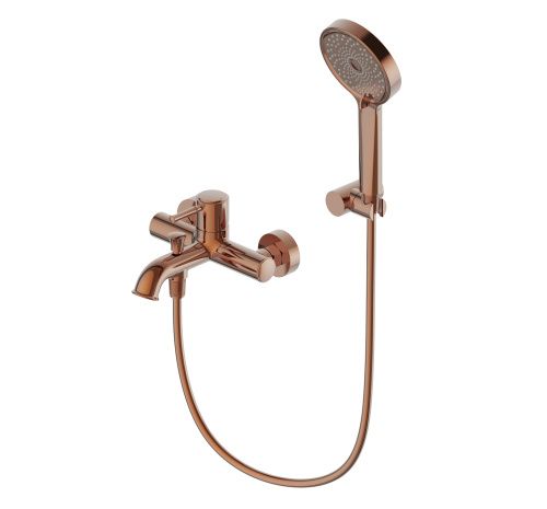 Смеситель для ванны и душа Wonzon & Woghand TOR WW-88037073-RG настенный розовое золото