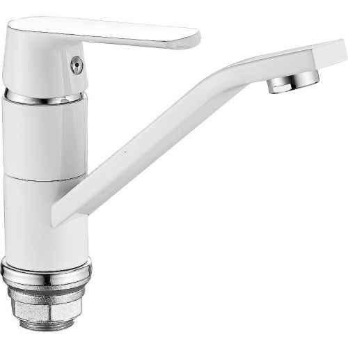 Смеситель для кухни Haiba HB804 HB45804-2 на мойку белый/хром