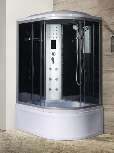 Душевая кабина River DUNAY 10000003134 120х90 асимметричная с крышей ориентация левая