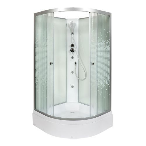 Душевая кабина AvaCan L790NGM 90х90 четверть круга без крыши ориентация универсальная