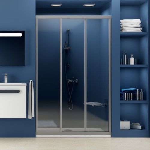 Душевая дверь Ravak Supernova 00VA010211 100х190 стекло рифленое профиль белый