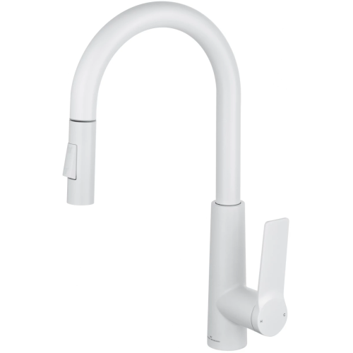 Смеситель для кухни Wonzon & Woghand WW-A20782-MW на мойку белый