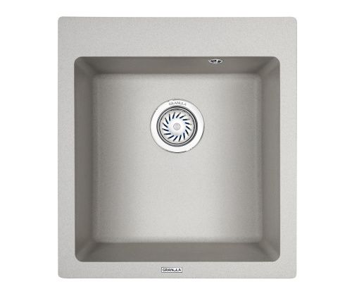 Кухонная мойка Granula 4651, БАЗАЛЬТ 50х45 цвет серый поверхность матовая