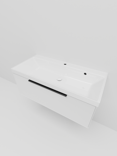 Тумба с раковиной La Fenice SIMPLA NFNC-01-SIM-B-100-3-100 100х50 подвесная цвет белый