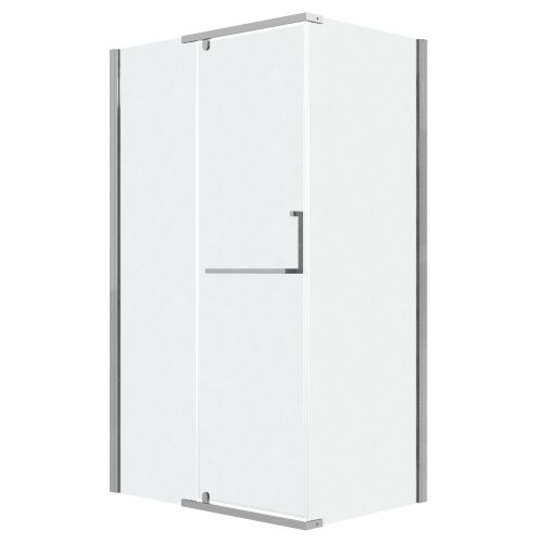 Душевой уголок Grossman Pragma 120.K33.03.1210.10.02 120х100 стекло шиншилла профиль хром без поддона