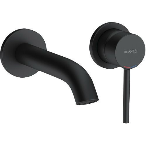 Смеситель для раковины Kludi BOZZ 382443976 встраиваемый в стену черный