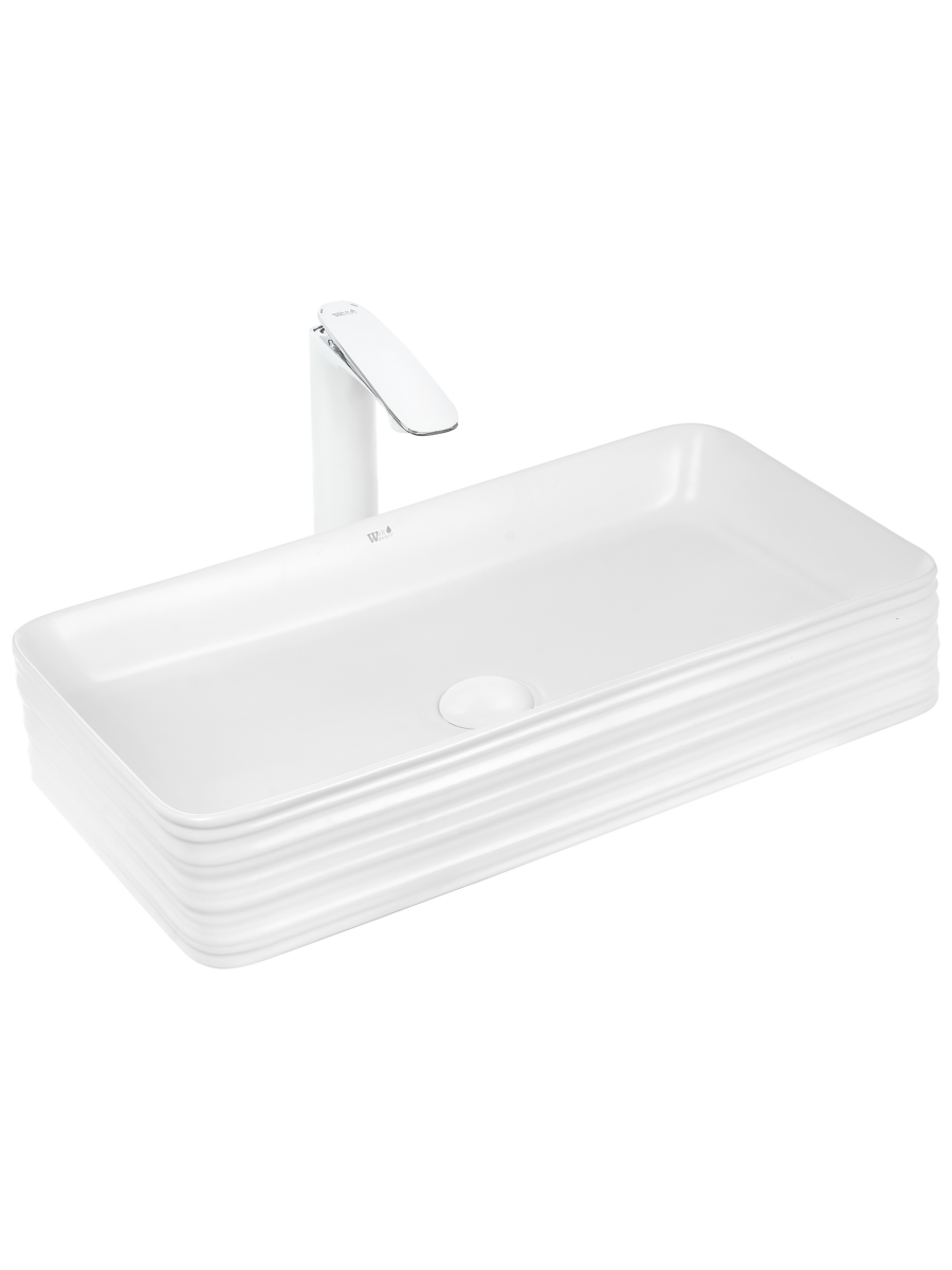 Раковина из сантехнического фаянса WeltWasser WW SK 10000005606 40 см накладная цвет белый