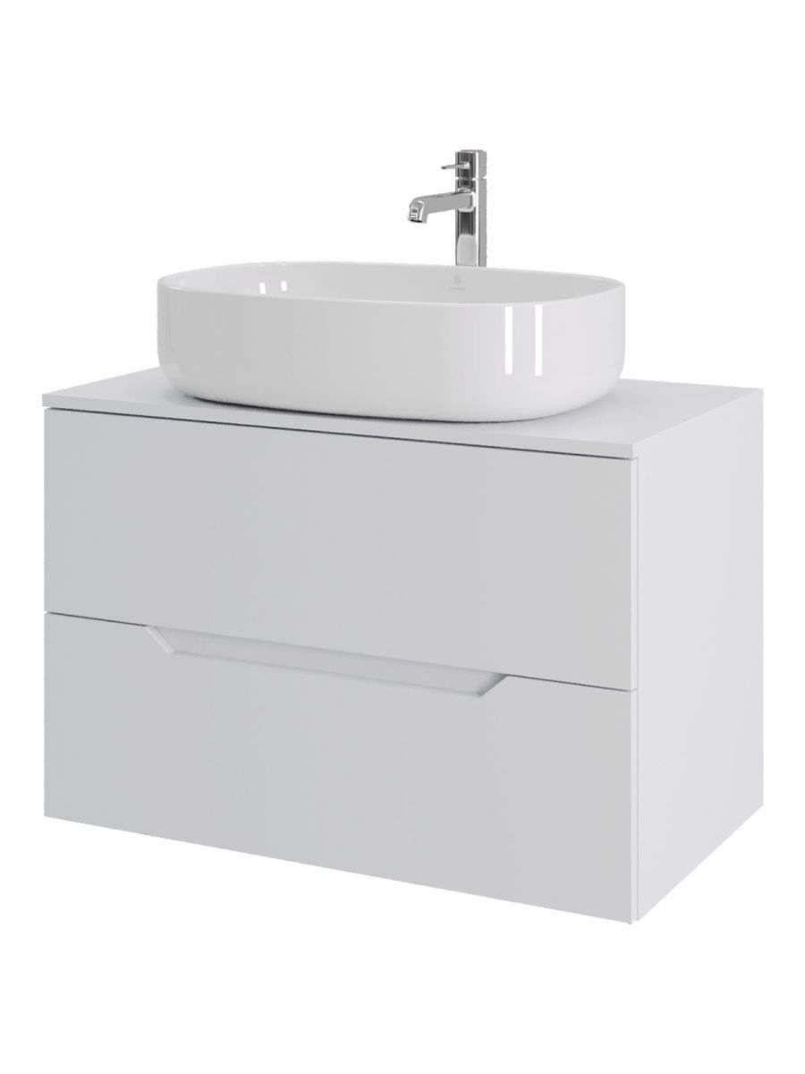 Тумба с раковиной Orange Line Li-80TuwMDF+B04-600W 80х50 - фото 2