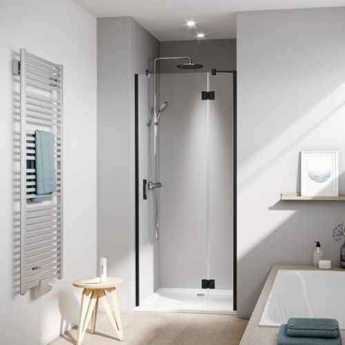 Душевая дверь Kermi Liga LI SFR 09020 3PK 90х200 стекло прозрачное профиль черный