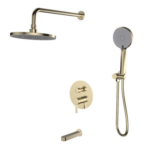 Душевая система Esko 7in1SCGold встраиваемая в стену цвет золото